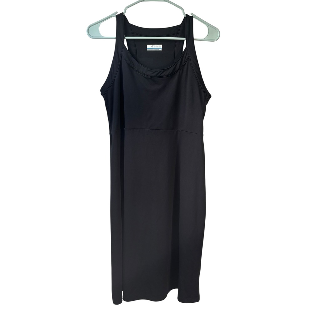 Columbia Dress‎ Medium Tank Black Active Racerback Workout Athletic Lightweight